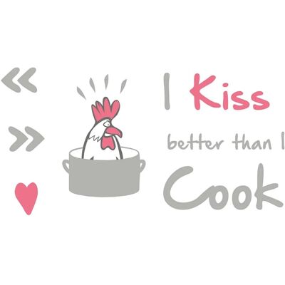 KOMAR Wandtattoo I kiss better than... - Wandtattoo KOMAR Wandtattoo I kiss better than... - Wandtattoo