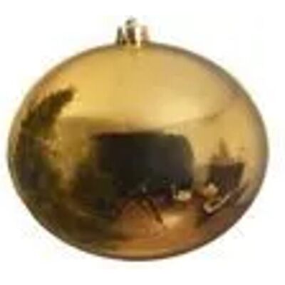 Kaemingk 25CM Gold Weihnachtskugel - Bruchsicheres Festtagsdeko Kaemingk 25CM Gold Weihnachtskugel - Bruchsicheres Festtagsdeko