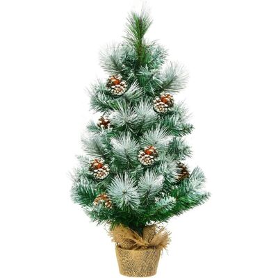 Costway Künstlicher Weihnachtsbaum 34 Schneebedeckte Spitzen 60cm Costway Künstlicher Weihnachtsbaum 34 Schneebedeckte Spitzen 60cm