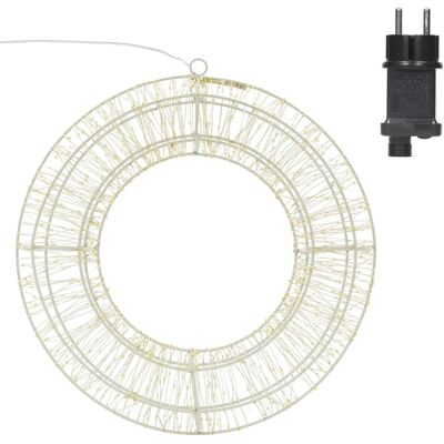 ECD Germany 38cm LED Weihnachtskranz mit Timer ECD Germany 38cm LED Weihnachtskranz mit Timer