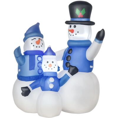 HOMCOM Schneemann Familie Selbstaufblasbar mit Gebläse HOMCOM Schneemann Familie Selbstaufblasbar mit Gebläse