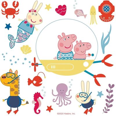 Sanders & Sanders Wandtattoo Peppa Wutz Multicolor 30 x 30 cm 601338 Sanders & Sanders Wandtattoo Peppa Wutz Multicolor 30 x 30 cm 601338
