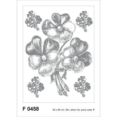 Sanders & Sanders Graues Blumen Selbstklebende Wandtapete - 65x85cm Sanders & Sanders Graues Blumen Selbstklebende Wandtapete - 65x85cm