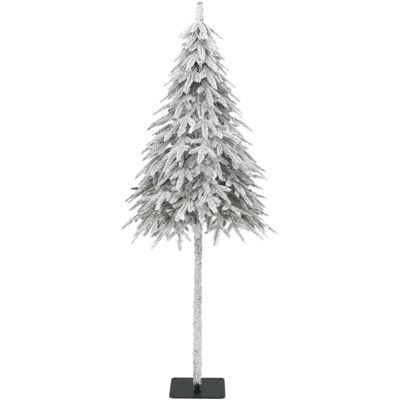 vidaXL - Künstlicher Weihnachtsbaum mit Schnee - Weiß - 150 cm - Weihnachtsbaum vidaXL - Künstlicher Weihnachtsbaum mit Schnee - Weiß - 150 cm - Weihnachtsbaum