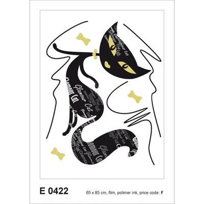 Sanders & Sanders Wandtattoo Katze Schwarz 65 x 85 cm 600247 Sanders & Sanders Wandtattoo Katze Schwarz 65 x 85 cm 600247