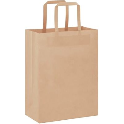 vidaXL Papiertragetaschen - 250 Stück Braun 21x11x28 cm - Papiertüten vidaXL Papiertragetaschen - 250 Stück Braun 21x11x28 cm - Papiertüten