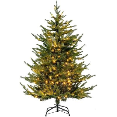 Costway Künstlicher Weihnachtsbaum mit Beleuchtung 136 cm Costway Künstlicher Weihnachtsbaum mit Beleuchtung 136 cm