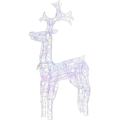 vidaXL Rentier Weihnachtsdeko - LED 90 - 60x16x100 cm vidaXL Rentier Weihnachtsdeko - LED 90 - 60x16x100 cm