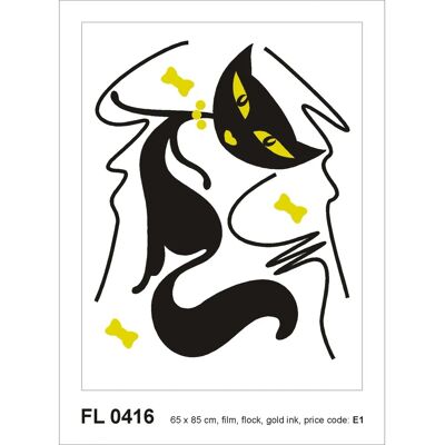 Sanders & Sanders Wandtattoo Katze Schwarz 65 x 85 cm 600287 Sanders & Sanders Wandtattoo Katze Schwarz 65 x 85 cm 600287