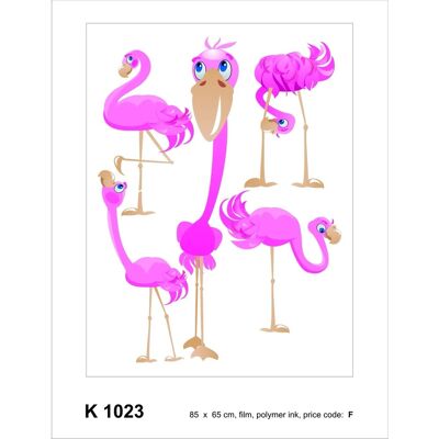 Sanders & Sanders Wandtattoo Flamingos Rosa 65 x 85 cm 600310 Sanders & Sanders Wandtattoo Flamingos Rosa 65 x 85 cm 600310