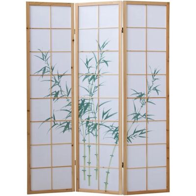Homestyle4u 4-tlg. Paravent in Braun 132x175 cm 264 Homestyle4u 4-tlg. Paravent in Braun 132x175 cm 264