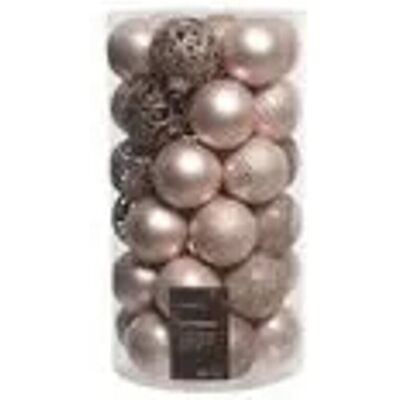 AMICASA - Cilindro 37 Sfere 60mm Blassrosa - Blassrosa - 60mm - Weihnachtskugel AMICASA - Cilindro 37 Sfere 60mm Blassrosa - Blassrosa - 60mm - Weihnachtskugel