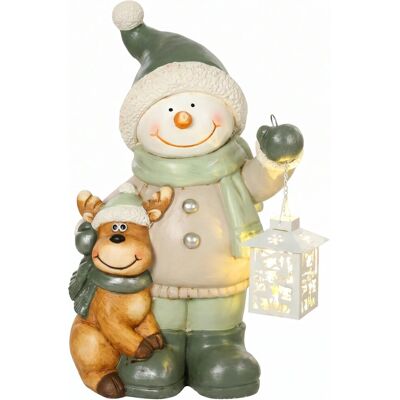 HOMCOM Weihnachtsfigur Magnesiumoxid Metall 27 x 18 x 43 cm Mehrfarbig HOMCOM Weihnachtsfigur Magnesiumoxid Metall 27 x 18 x 43 cm Mehrfarbig