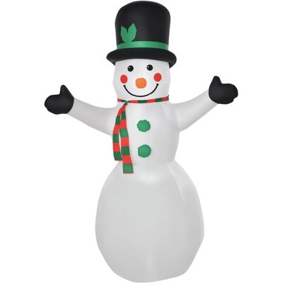 HOMCOM 1,93 m Aufblasbarer Schneemann mit 2 Modulleuchten HOMCOM 1,93 m Aufblasbarer Schneemann mit 2 Modulleuchten