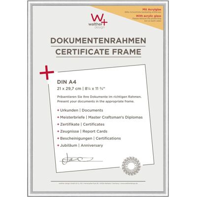 walther design New Lifestyle Kunststoff Bilderrahmen Kunstglas 21x29,7 cm Silber walther design New Lifestyle Kunststoff Bilderrahmen Kunstglas 21x29,7 cm Silber