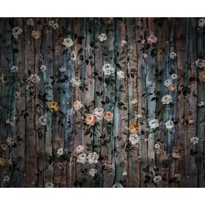 KOMAR Vintage Blumen Tapete - 300x250 cm - Wanddekoration KOMAR Vintage Blumen Tapete - 300x250 cm - Wanddekoration