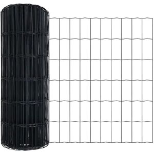 vidaXL Eurozaun Grau 0,8 x 25 m PVC-beschichtetes Eisen 42004532 vidaXL Eurozaun Grau 0,8 x 25 m PVC-beschichtetes Eisen 42004532