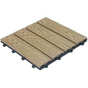 HOME DELUXE - BAVARO PREMIUM - Teak - 1 m² - WPC-Klickfliesen HOME DELUXE - BAVARO PREMIUM - Teak - 1 m² - WPC-Klickfliesen