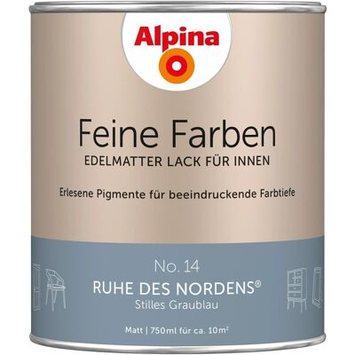 ALPINA Lack - Graublau, Matt, 0,75L - Farbe ALPINA Lack - Graublau, Matt, 0,75L - Farbe