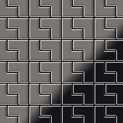 ALLOY Mosaik Fliese Massiv Metall Titan Hochglanz Dunkelgrau 1,6mm Kink-ti-sm 1 Paket mit 10 Matten 0,93 m2 Grau ALLOY Mosaik Fliese Massiv Metall Titan Hochglanz Dunkelgrau 1,6mm Kink-ti-sm 1 Paket mit 10 Matten 0,93 m2 Grau