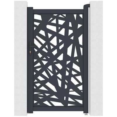 Vente-unique Eingangstor Natafo Anthrazitgrau 103 cm Vente-unique Eingangstor Natafo Anthrazitgrau 103 cm