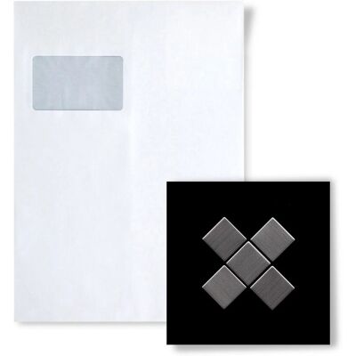 ALLOY Mosaik MUSTER S-Diamond-Ti-SB Diamond Titan Smoke Gebürstet ALLOY Mosaik MUSTER S-Diamond-Ti-SB Diamond Titan Smoke Gebürstet