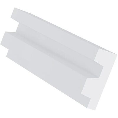 Vente-unique L290 x H5 cm Zementleiste - Weiß - Innen Vente-unique L290 x H5 cm Zementleiste - Weiß - Innen