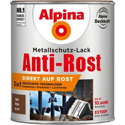 Alpina Farben Alpina Metallschutz-Lack Matt 750 ml - Rostschutz Alpina Farben Alpina Metallschutz-Lack Matt 750 ml - Rostschutz