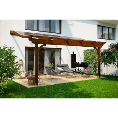 Skanholz Verona Holz Pultdach Gartenüberdachung Skanholz Verona Holz Pultdach Gartenüberdachung