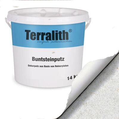 Terralith Buntsteinputz Mosaikputz 2mm 14 kg BSP33 Weiss Terralith Buntsteinputz Mosaikputz 2mm 14 kg BSP33 Weiss