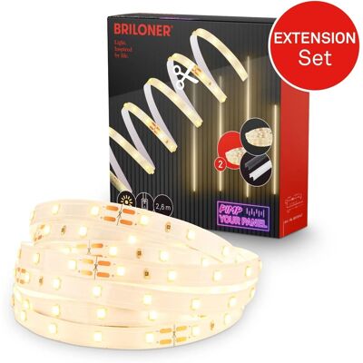 Briloner LED Streifen Set - Warmweiß 2,6m Briloner LED Streifen Set - Warmweiß 2,6m