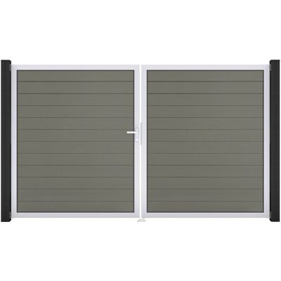 GroJa Solid Steckzaun Tor DIN Links EV1 Grau GroJa Solid Steckzaun Tor DIN Links EV1 Grau