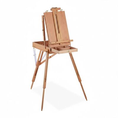 Relaxdays Kofferstaffelei Holz Natur Höhenverstellbar Neigbar 100 cm x 70 cm x 180 cm 5,3 kg Relaxdays Kofferstaffelei Holz Natur Höhenverstellbar Neigbar 100 cm x 70 cm x 180 cm 5,3 kg