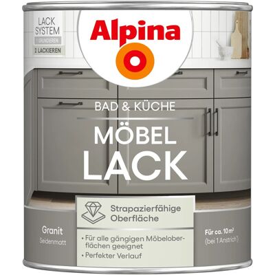 Alpina Möbel-Lack Bad & Küche Granit Seidenmatt 750 ml Alpina Möbel-Lack Bad & Küche Granit Seidenmatt 750 ml