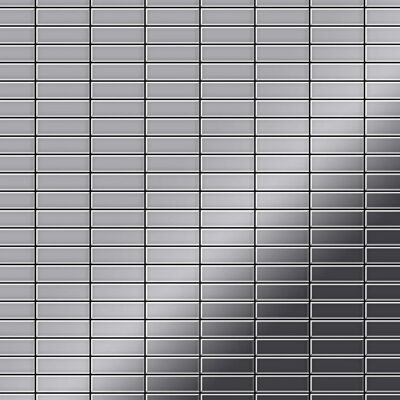 ALLOY Mosaik Fliese Massiv Metall Edelstahl Hochglanz Grau 1,6mm Cabin-s-s-m 1 Paket mit 10 Matten 1,01 m2 Grau ALLOY Mosaik Fliese Massiv Metall Edelstahl Hochglanz Grau 1,6mm Cabin-s-s-m 1 Paket mit 10 Matten 1,01 m2 Grau