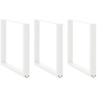 vidaXL Couchtischbeine U-Form 3 Stück Weiß - Tischbein vidaXL Couchtischbeine U-Form 3 Stück Weiß - Tischbein