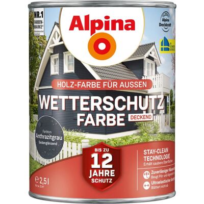 Alpina Modell Wetterschutzfarbe - Wetterfest, Seidenmatt - Farbe Alpina Modell Wetterschutzfarbe - Wetterfest, Seidenmatt - Farbe