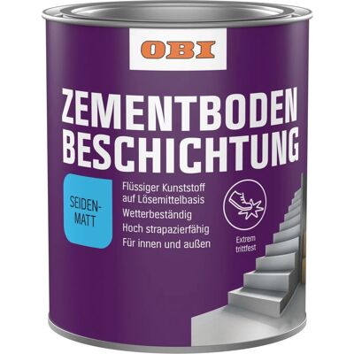 OBI Zementbodenbeschichtung RAL 7001 Silbergrau seidenmatt 750 ml OBI Zementbodenbeschichtung RAL 7001 Silbergrau seidenmatt 750 ml