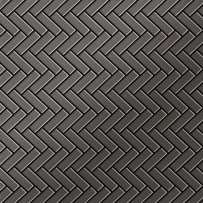 ALLOY Mosaik Fliese Massiv Metall Titan Hochglanz Dunkelgrau 1,6mm Herringbone-ti-sm 1 Paket mit 10 Matten 0,85 m2 Grau ALLOY Mosaik Fliese Massiv Metall Titan Hochglanz Dunkelgrau 1,6mm Herringbone-ti-sm 1 Paket mit 10 Matten 0,85 m2 Grau