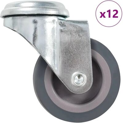 vidaXL 12 Stück Schraubenloch Drehrollen - Möbel - 50 mm vidaXL 12 Stück Schraubenloch Drehrollen - Möbel - 50 mm