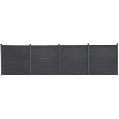 vidaXL Zaunelement-Set Grau 699x186 cm WPC 3211833 vidaXL Zaunelement-Set Grau 699x186 cm WPC 3211833