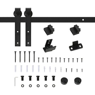 HOMCOM Schiebetürsystem für Holzschiebetür 183 x 0,6 x 18 cm HOMCOM Schiebetürsystem für Holzschiebetür 183 x 0,6 x 18 cm