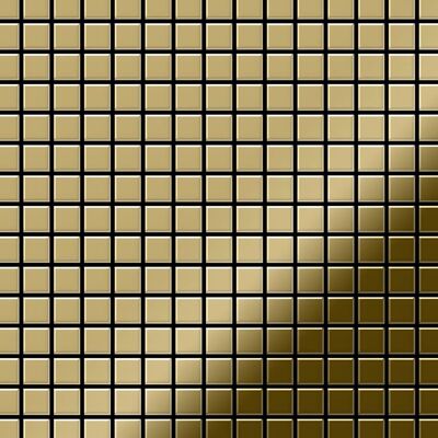 ALLOY Mosaik Fliese Massiv Metall Titan Hochglänzend Gold 1,6mm Stark Mosaic-ti-gm 1 Paket mit 10 Matten 1,04 m2 Gold ALLOY Mosaik Fliese Massiv Metall Titan Hochglänzend Gold 1,6mm Stark Mosaic-ti-gm 1 Paket mit 10 Matten 1,04 m2 Gold