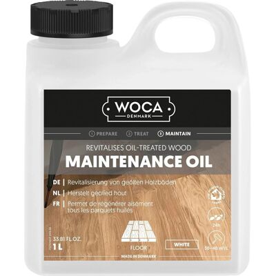 Woca Pflegeöl für Holzböden Geölt Holzbodenpflege 1, Weiß Woca Pflegeöl für Holzböden Geölt Holzbodenpflege 1, Weiß