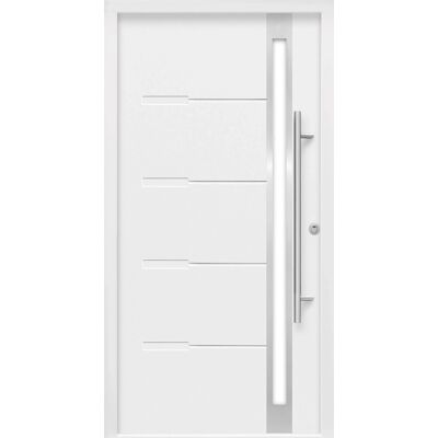 Splendoor Thermospace Sicherheits-Haustür ThermoSpace Prime Neapel RC2 Komfort Weiß 110 x 210 cm R Splendoor Thermospace Sicherheits-Haustür ThermoSpace Prime Neapel RC2 Komfort Weiß 110 x 210 cm R