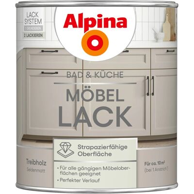 Alpina Möbel-Lack Bad & Küche Treibholz Seidenmatt 750 ml Alpina Möbel-Lack Bad & Küche Treibholz Seidenmatt 750 ml