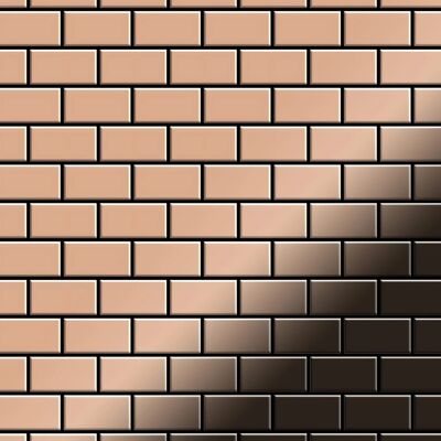 ALLOY Mosaik Fliese Massiv Metall Kupfer Gewalzt Kupfer 1,6mm Stark House-cm 1 Paket mit 10 Matten 0,98 m2 Kupfer ALLOY Mosaik Fliese Massiv Metall Kupfer Gewalzt Kupfer 1,6mm Stark House-cm 1 Paket mit 10 Matten 0,98 m2 Kupfer
