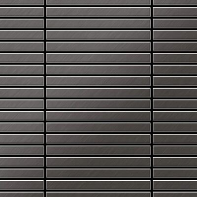 ALLOY Mosaik Fliese Massiv Metall Titan Gebürstet Dunkelgrau 1,6mm Stark Linear-ti-sb 1 Paket mit 10 Matten 0,94 m2 Grau ALLOY Mosaik Fliese Massiv Metall Titan Gebürstet Dunkelgrau 1,6mm Stark Linear-ti-sb 1 Paket mit 10 Matten 0,94 m2 Grau
