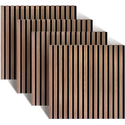 Relaxdays Akustikpaneele 4er Set MDF Eiche Schallabsorbierend Zuschneidbar 60 cm x 60 cm x 1,8 cm Relaxdays Akustikpaneele 4er Set MDF Eiche Schallabsorbierend Zuschneidbar 60 cm x 60 cm x 1,8 cm