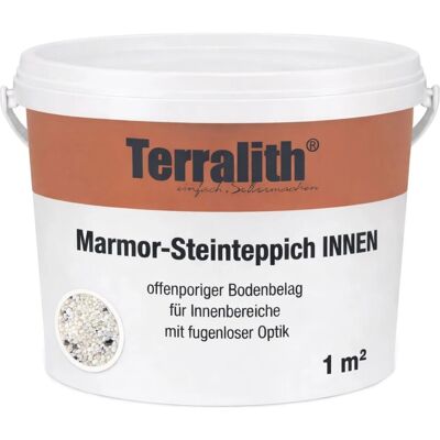 Terralith Edelsteinteppich Hämatit Bianco 1 m² Innen Terralith Edelsteinteppich Hämatit Bianco 1 m² Innen